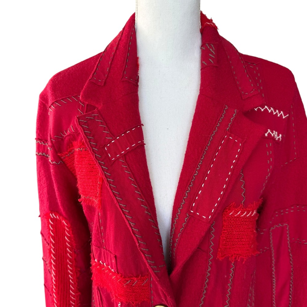 Orvis Wool Patchwork Blazer Jacket‎ Unique Design… - image 4